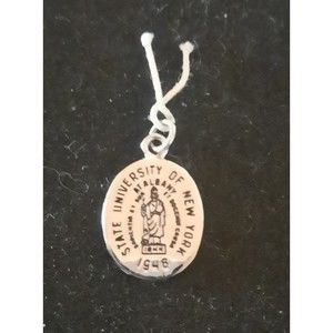 Vintage State University of New York Sterling Kinney Silver Charm